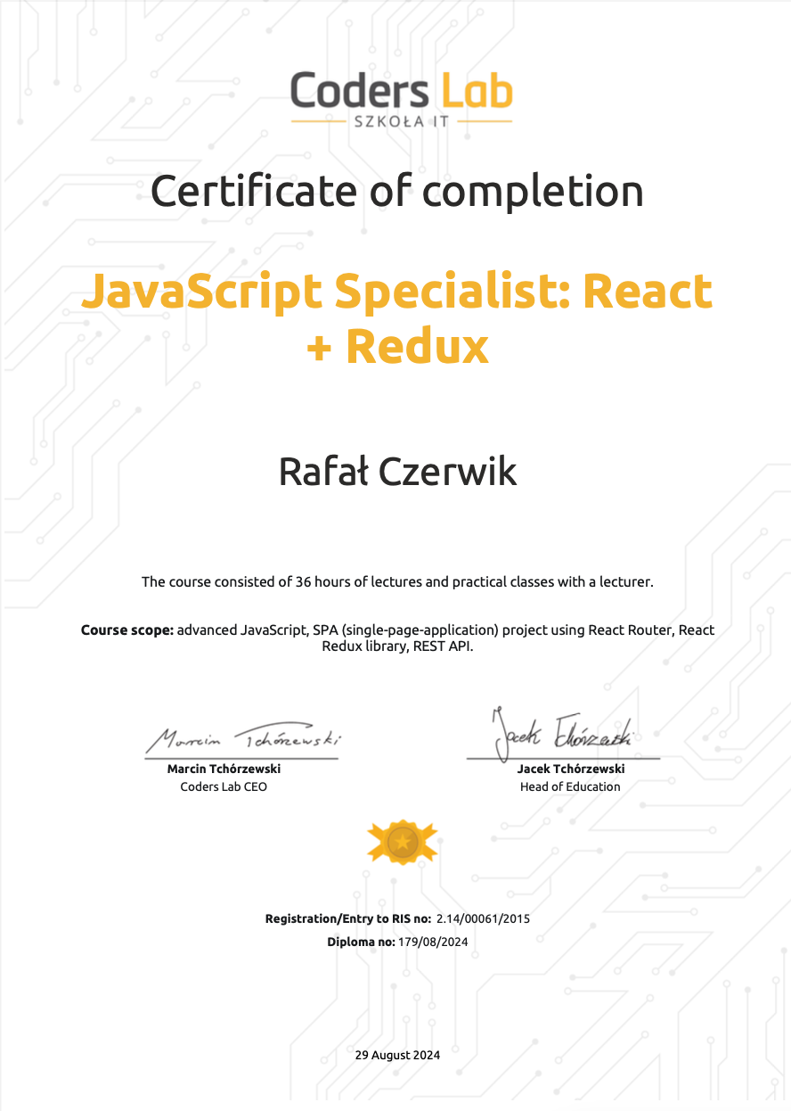 JavaScript Specialist